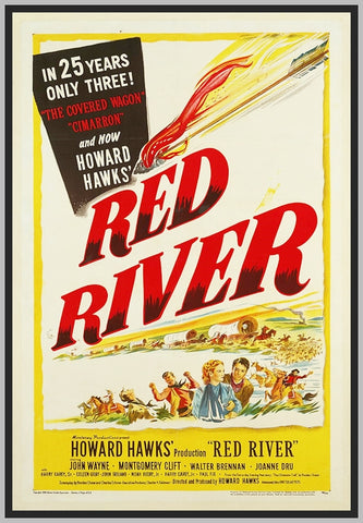 RED RIVER - COLORIZED - NARRATION BY WILLIAM BRENNEM - 1948 - RARE DVD