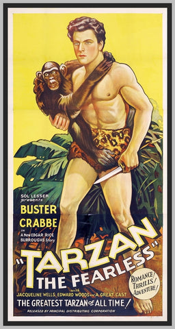 TARZAN THE FEARLESS - 1933 - COLORIZED - BUSTER CRABBE - RARE DVD