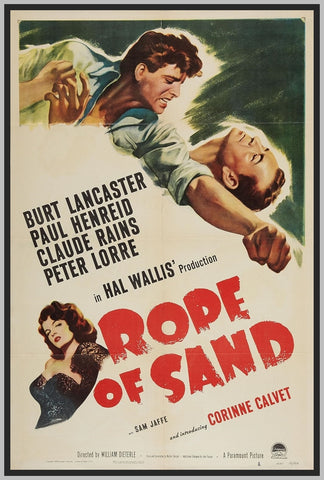 ROPE OF SAND - COLORIZED - 1949 - BURT LANCASTER - RARE DVD