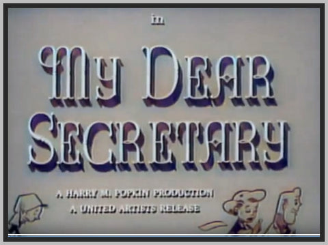 MY DEAR SECRETARY - LARAINE DAY - COLORIZED - 1948 - RARE DVD