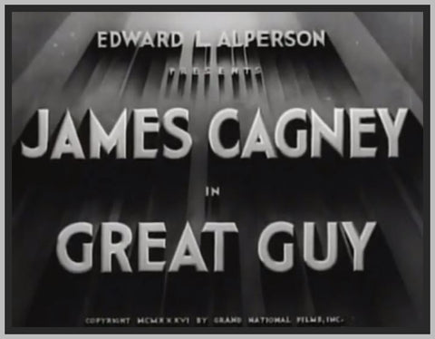 JAMES CAGNEY IN GREAT GUY - 1936 - RARE DVD