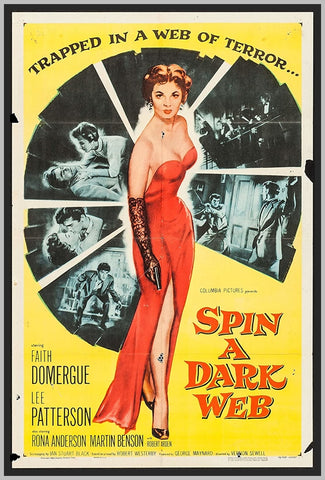 SPIN A DARK WEB - COLORIZED - 1956 - RONA ANDERSON - RARE DVD