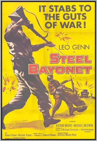 THE STEEL BAYONET -COLORIZED - 1957 - JOHN PAUL - RARE DVD