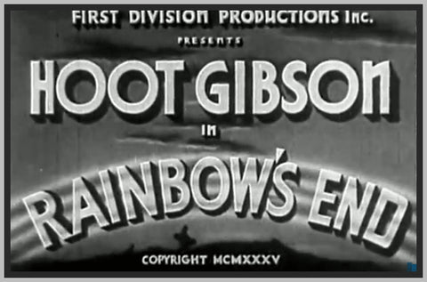 RAINBOW'S END - 1935 - HOOT GIBSON - RARE DVD