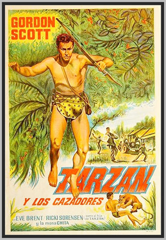 TARZAN AND THE TRAPPERS - 1960 - COLORIZED - RARE DVD