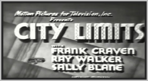 CITY LIMITS - 1934 - RAY WALKER - RARE DVD