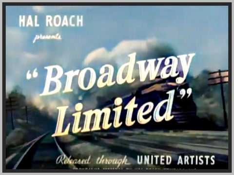 BROADWAY LIMITED - COLORIZED - 1941 - VICTOR MCLAGLEN - RARE DVD