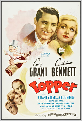 TOPPER - 1937 - WITH CARY GRANT - RARE DVD - COLORIZED