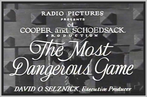 THE MOST DANGEROUS GAME - 1932 - JOEL MCCREA - RARE DVD