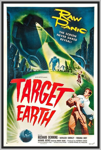 TARGET EARTH - COLORIZED - 1954 - RICHARD DENNING - RARE DVD