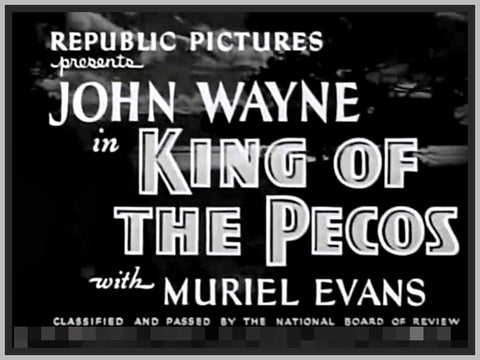 KING OF THE PECOS - 1936 - JOHN WAYNE - RARE DVD