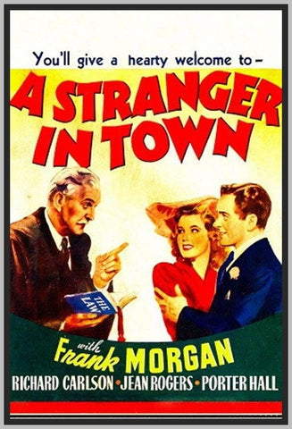 STRANGE IN TOWN - 1943 - COLORIZED - FRANK MORGAN - RARE DVD