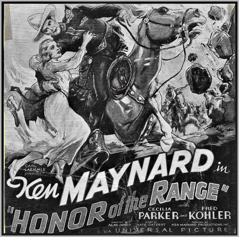 HONOR OF THE RANGE - 1934 - KEN MAYNARD - RARE DVD