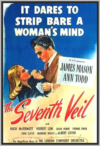 THE SEVENTH VEIL - COLORIZED - 1945 - JAMES MASON - RARE DVD