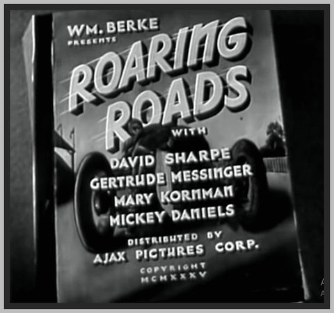 ROARING ROADS - 1935 - DAVID SHARPE - RARE DVD