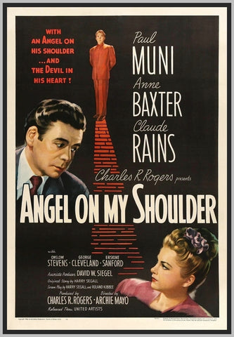 ANGEL ON MY SHOULDER - 1946 - COLORIZED - PAUL MUNI - RARE DVD