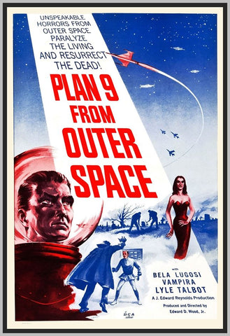 PLAN 9 FROM OUTER SPACE - COLORIZED - 1957 - TOM KEENE - RARE DVD