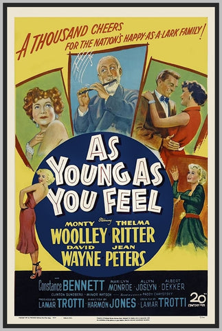 AS YOUNG AS YOU FEEL - COLORIZED - 1951 - THELMA RITTER - RARE DVD