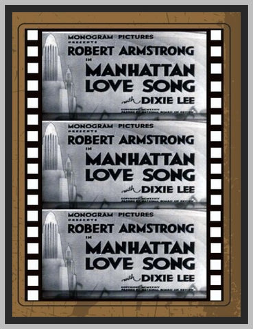 MANHATTAN LOVE SONG - 1934 - DIXIE LEE - RARE DVD