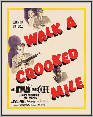 WALK A CROOKED MILE - COLORIZED - 1948 - DENNIS O'KEEFE - RARE DVD