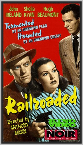 RAILROADED '47 - COLORIZED - JOHN IRELAND - RARE DVD