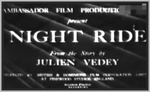 NIGHT RIDE - 1937 - JULIAN VEDEY - RARE DVD