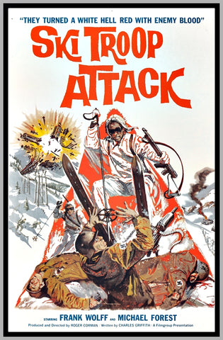 SKI TROOP ATTACK - COLORIZED - 1960 - MICHAEL FOREST - RARE DVD