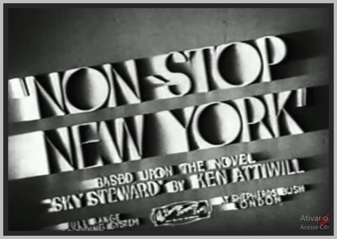 NON STOP NEW YORK - 1937 - JOHN LODER - RARE DVD