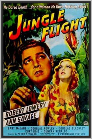 JUNGLE FLIGHT '47 - COLORIZED - ROBERT LAWERY - RARE DVD