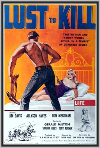 A LUST TO KILL - 1960 - COLORIZED - JIM DAVIS - RARE DVD