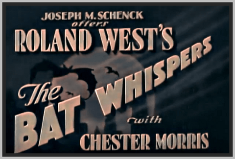 THE BAT WHISPERS - 1930 - COLORIZED - CHANCE WARD - RARE DVD