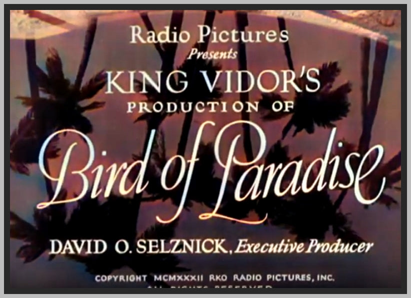 BIRD OF PARADISE 1932 DOLORES DEL RIO COLOUR VERSION RARE DVD