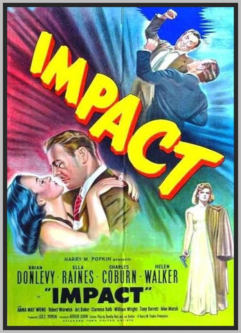 IMPACT - 1947 - COLORIZED - ELLA RAINES - RARE DVD