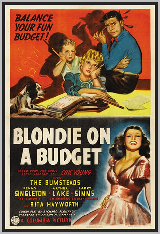 BLONDIE ON A BUDGET - COLORIZED - 1940 - ARTHUR LAKE - RARE DVD