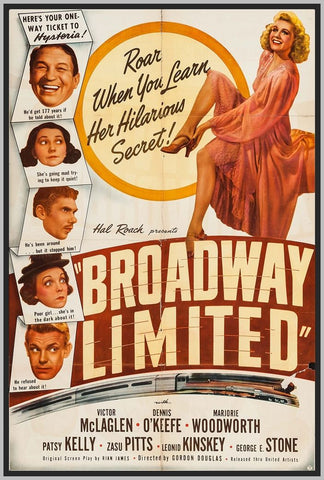 BROADWAY LIMITED - 1941 - COLORIZED - DENNIS O'KEEFE - RARE DVD