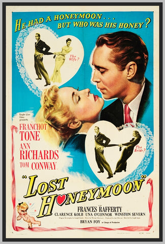 LOST HONEYMOON - 1947 - COLORIZED - ANN RICHARDS - RARE DVD