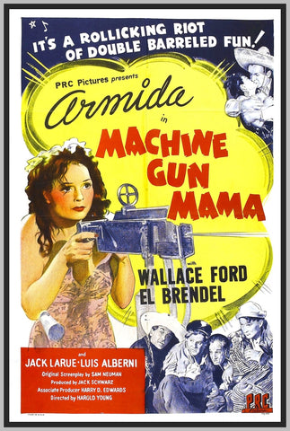 MACHINE GUN MAMA '44 - COLORIZED - WALLACE FORD - RARE DVD