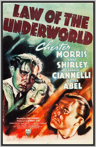 LAW OF THE UNDERWORLD - 1938 - CHESTER MORRIS - RARE DVD