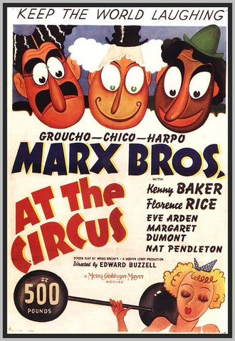 THE MARX BROTHERS - AT THE CIRCUS - 1939 - COLORIZED - CHICO MARX - RARE DVD