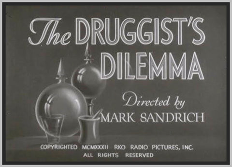 THE DRUGGIST'S DILEMMA - 1933 - BOBBY CLARK - RARE DVD