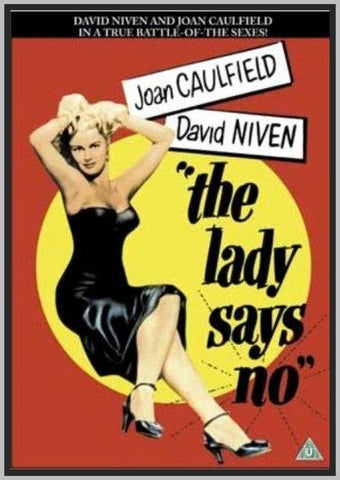 THE LADY SAYS NO - 1951 - COLORIZED - DAVID NIVEN - RARE DVD