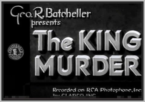 THE KING MURDER - 1932 - CONWAY TEARLE - RARE DVD