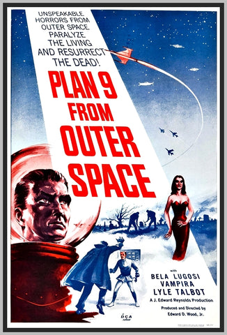 PLAN 9 FROM OUTER SPACE - 1959 - COLORIZED - GREGORY WALCOTT - RARE DVD