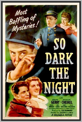 SO DARK THE NIGHT - 1946 - COLORIZED - STEVEN GERAY - RARE DVD