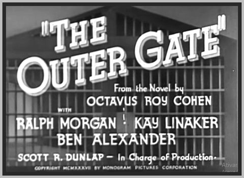 OUTER GATE - 1937 - RALPH MORGAN - RARE DVD