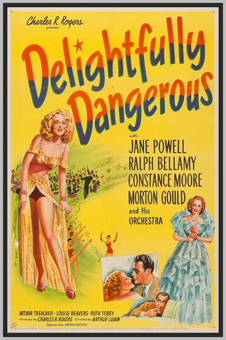 DELIGHTFULLY DANGEROUS - 1945 - COLORIZED - JANE POWELL - RARE DVD