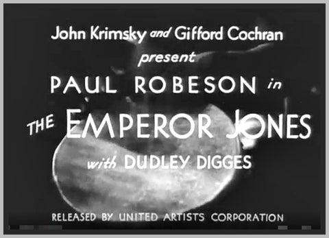 THE EMPEROR JONES - 1933 - PAUL ROBESON - RARE DVD