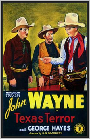 TEXAS TERROR - 1935 - JOHN WAYNE - COLORIZED - RARE DVD