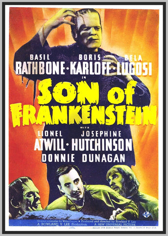 SON OF FRANKENSTEIN - COLORIZED - 1939 - BORIS KARLOFF