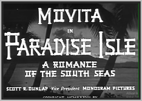 PARADISE ISLE - 1937 - MOVITA - RARE DVD